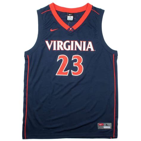 men's nike navy virginia cavaliers college replica basketball jersey|nike virginia clothing.